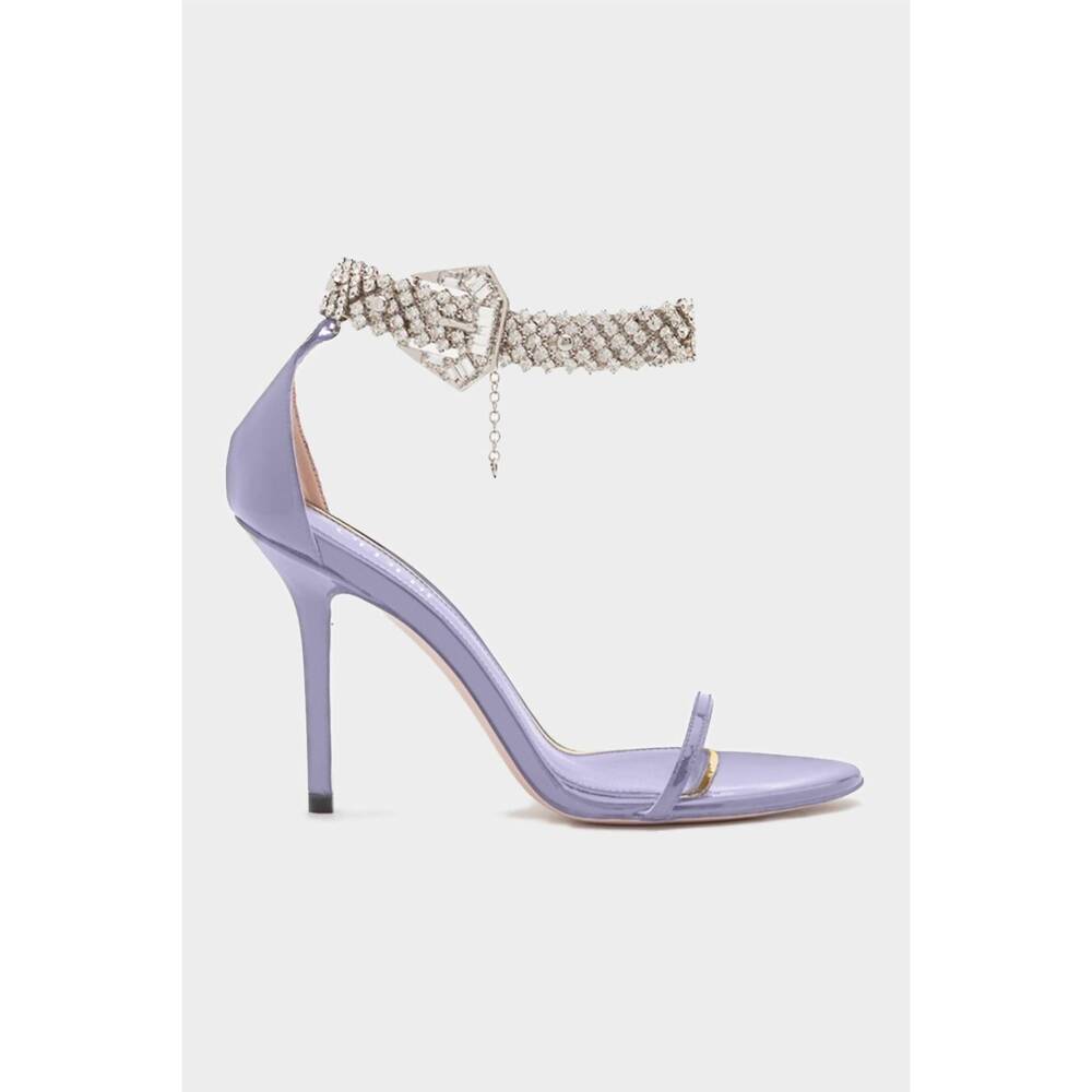 NEW GEDEBE women's chiara ankle-strap leather pump in lillac